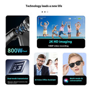 BuyTechno Vision AI Smart Glasses Calls. Music. AI Translation. Smart Wearable Style. - BuyTechno