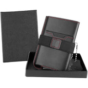 Leather Men's Wallet Compact Mini Card Holder Aluminum Alloy Card Holder Wallet - BuyTechno